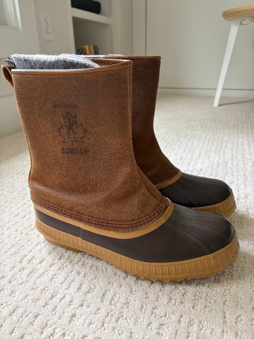 Vintage Sorel Men’s Boots Blackfoot Zip Sz14B Canada Made Wool Liner